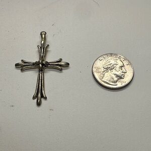 Silver Tone Cross Pendant
